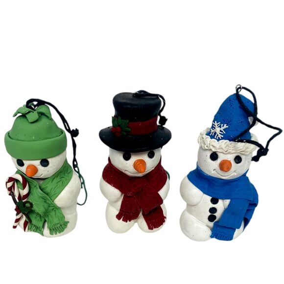 Christmas tree Ornament Lot Holiday Nativity Snowman Boots Pig Mouse Rat Vintage - Picture 3 of 16